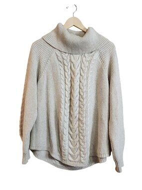 Lane Bryant Cowlneck Cable Sweater Womens Size 22/24